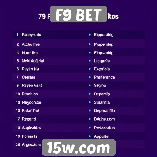 Métodos de pagamento aceitos pelo F9 BET